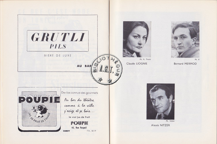 Les programmes de Théatre de l\